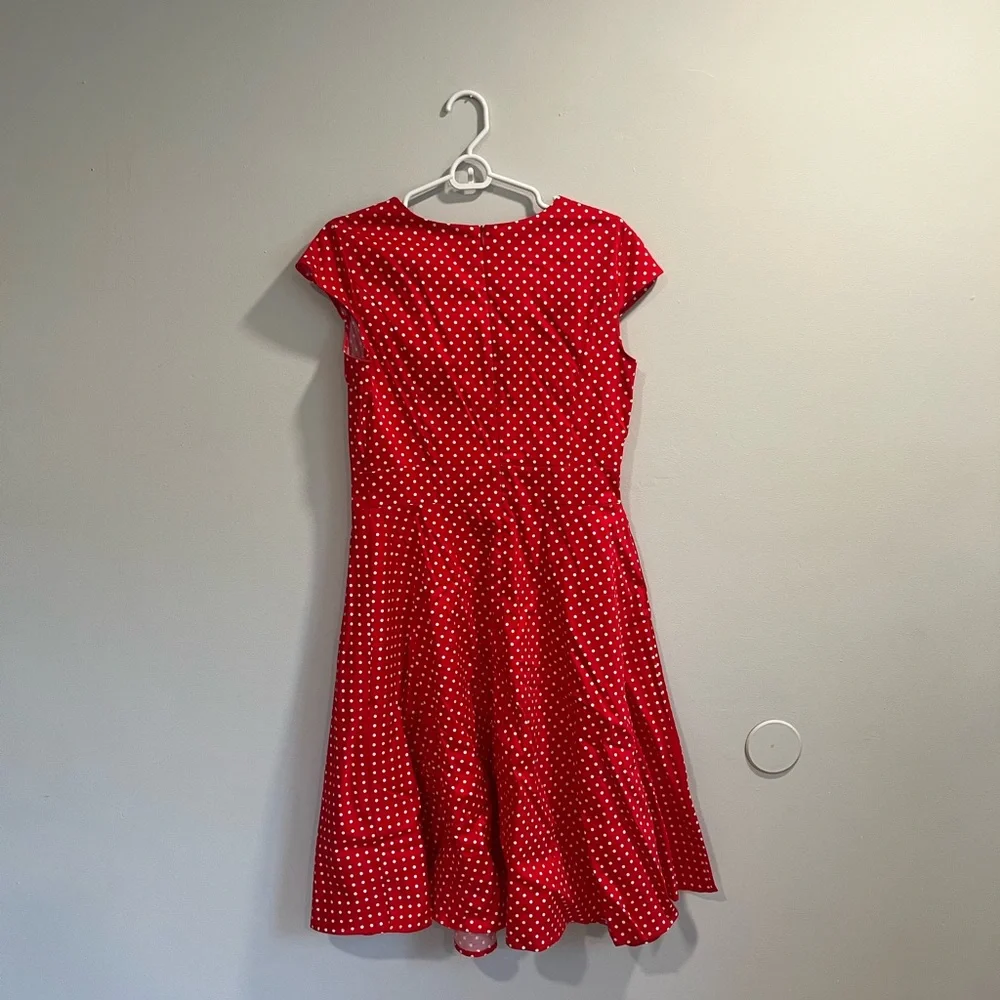 Homrain Women's 1950s Retro Vintage A-Line Cap Sleeve Cocktail Swing Party Dress - Picture 3 of 6